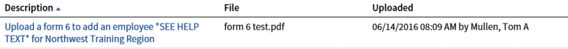 Document Upload Screenshot