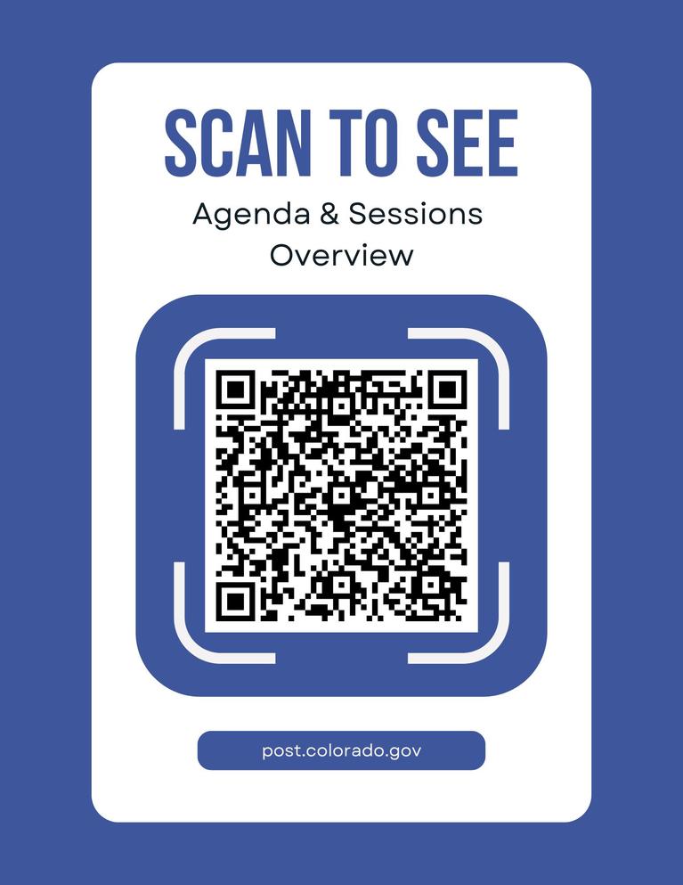 QR code to scan for agenda & sessions overview.
